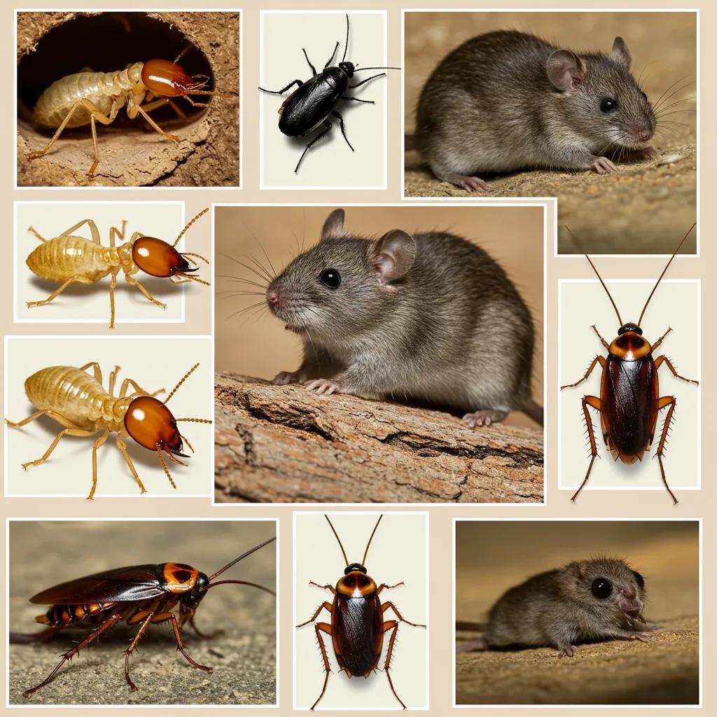 Common household pests targeted by professional pest control services